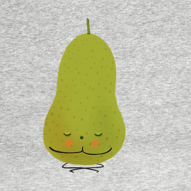 Meditating pear by rocioalb